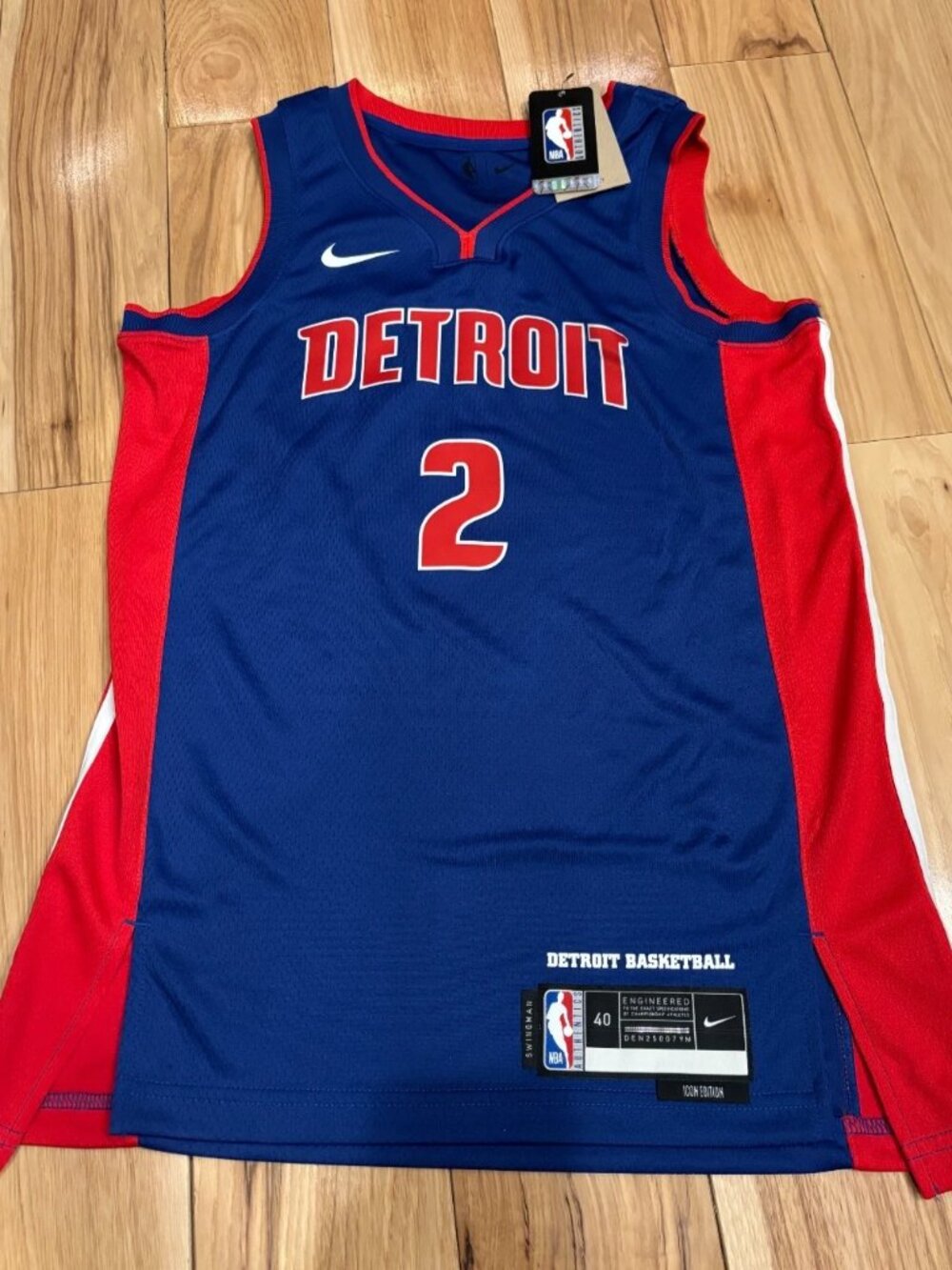 Cade Cunningham Blue Stitched Jersey